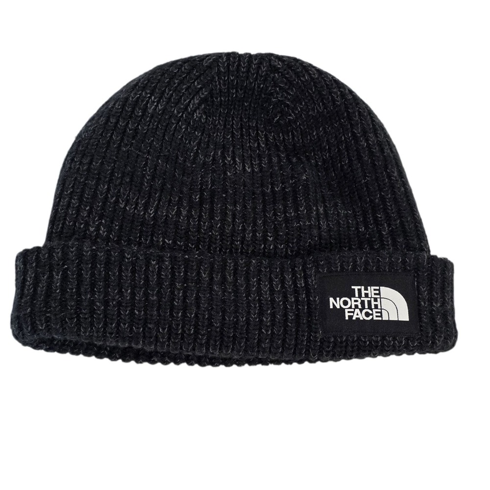 The North‎ Face Ribbed Beanie Hat One Size Black Unisex Winter Outdoors Snow
